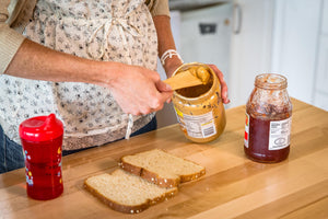 wooden peanut butter and jelly spreader by Earlywood