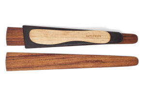 Earlywood essentials 4-piece wood spatula set - jatoba ebony maple